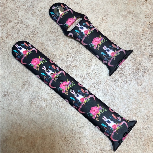 Accessories - Black Steer Head Apple Watch Band